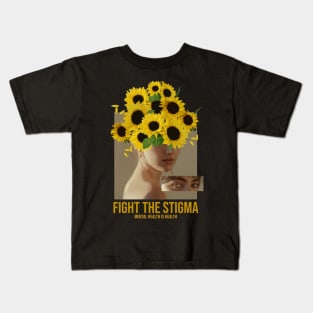 End the stigma of mental illness Kids T-Shirt